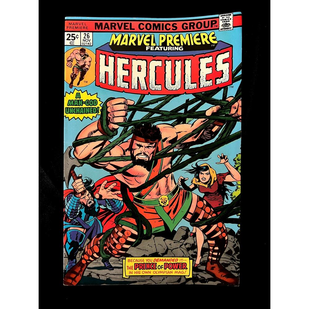 VINTAGE 1975 Marvel "MARVEL PREMIERE feat. HERCULES" #26 - VF/NM